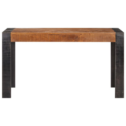 Mesa De Comedor De Madera Maciza De Mango Rugosa 140x70x76 Cm_0