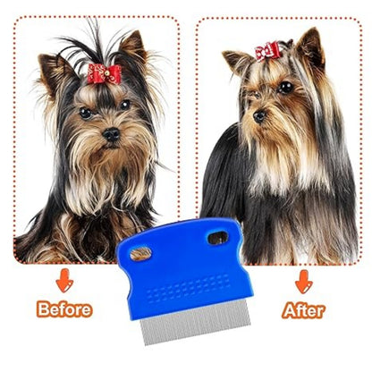 Intimeg Peine Antipulgas Para Mascotas, Paquete De 5_2