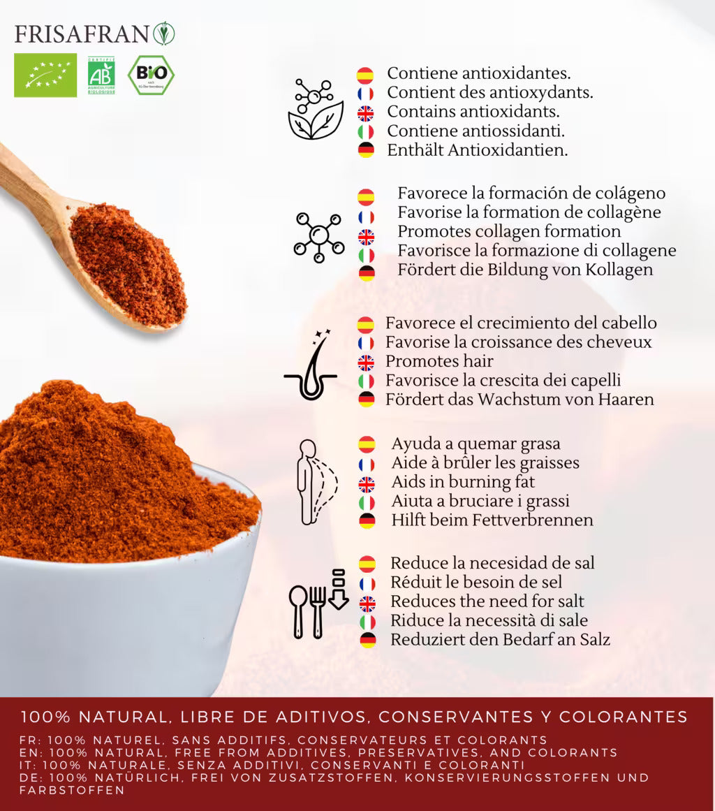 Pimentón En Polvo Ecológico | Sabor Picante 200 G_2