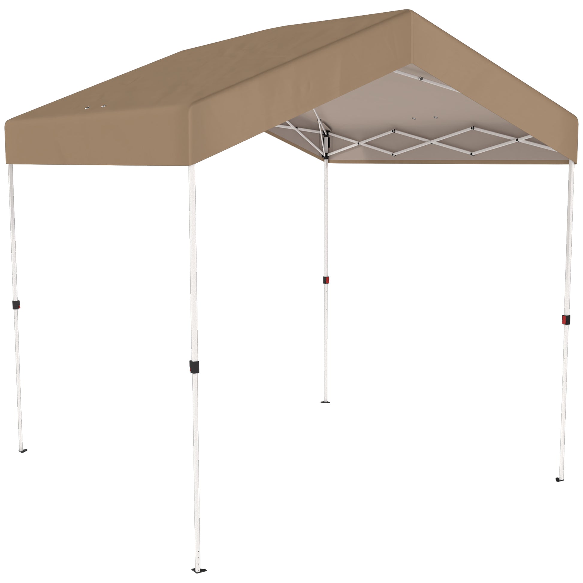 Outsunny Carpa Plegable 2,4x2,4 M Pop-up Upf50+ Bloqueo Central Altura Ajustable_4