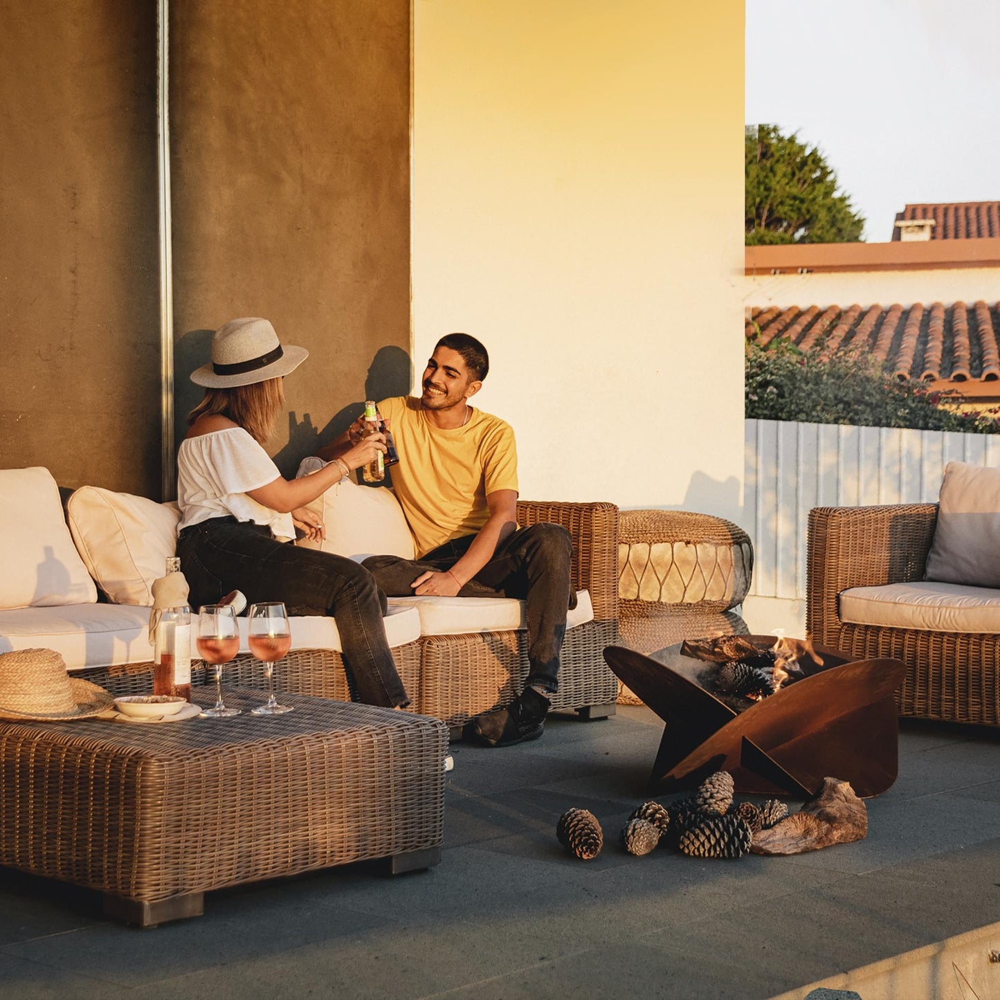 Brasero de jardín Medusae Tuozi