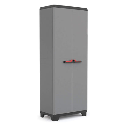 Keter Armario Stilo Escobero, Resina, 2 Puertas, 3 Baldas, 173x68x39 Cm._0