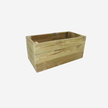 Jardinera De Madera Eko De Pino Tratada Vidahuerto 30x30x30 Cm._4