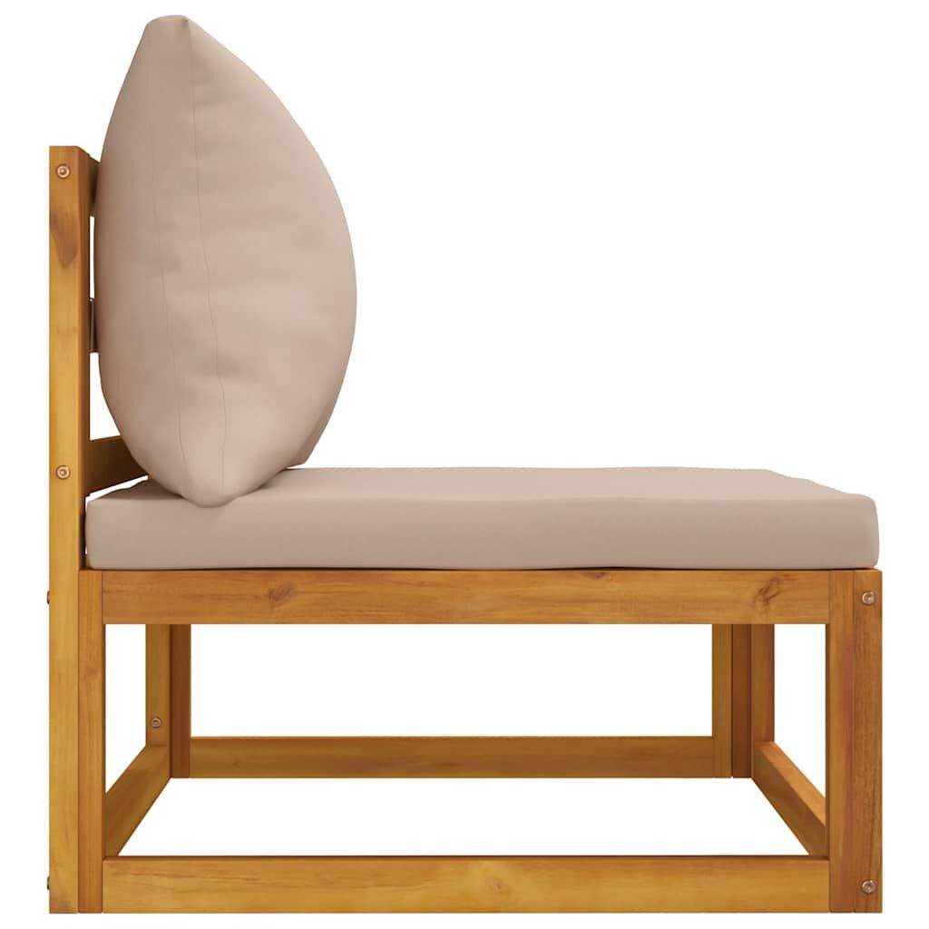 Vidaxl Set De Muebles Para Jardín 3 Piezas Con Cojines Madera Acacia_4