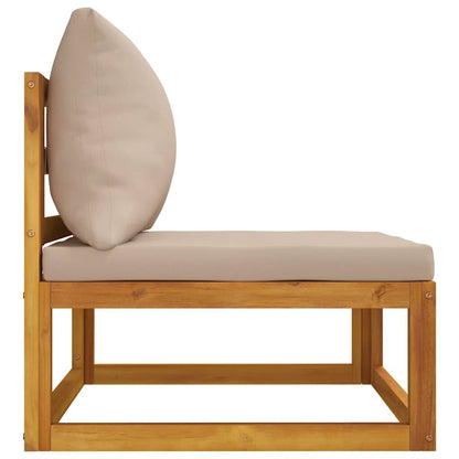 Vidaxl Set De Muebles Para Jardín 3 Piezas Con Cojines Madera Acacia_4
