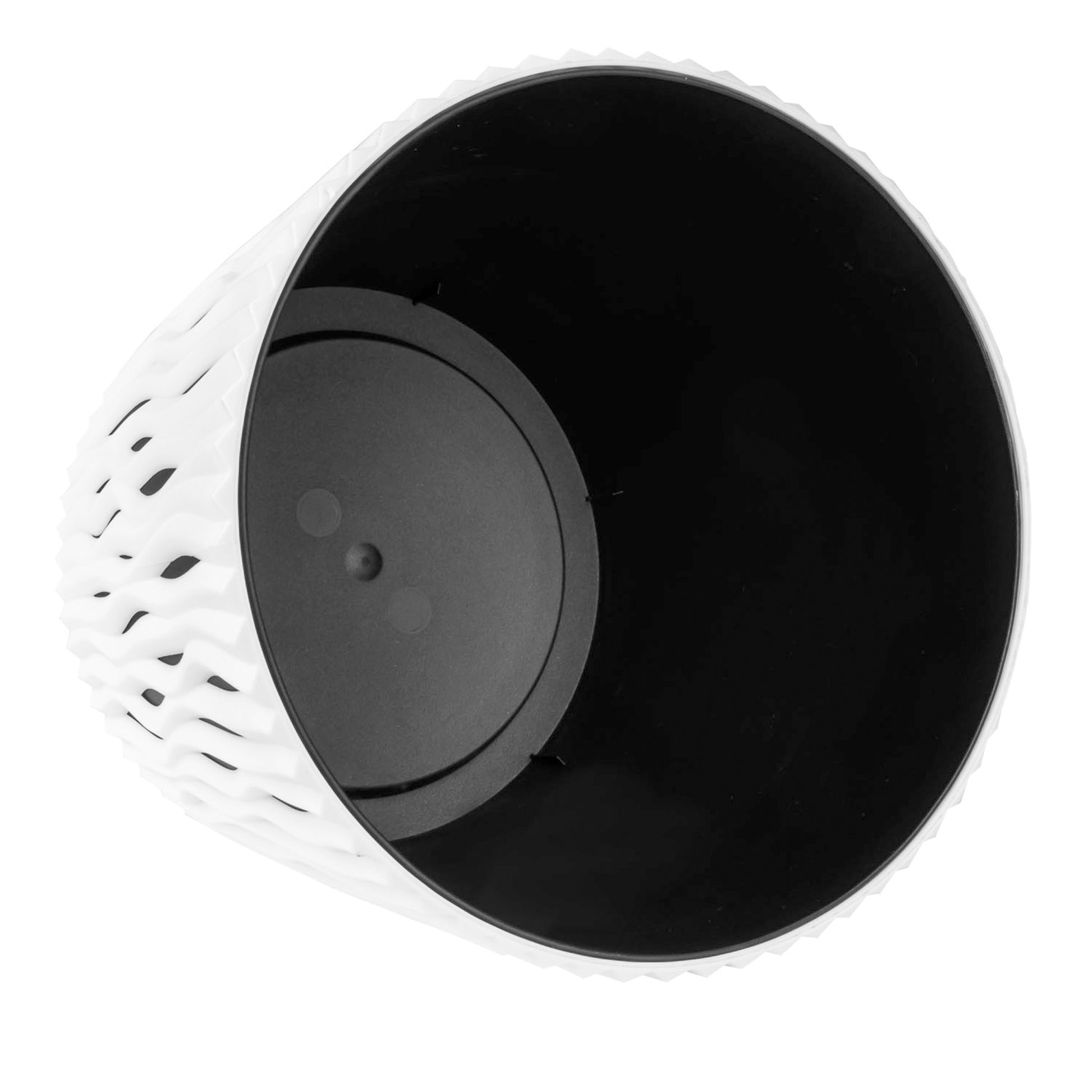 Maceta Redonda De Plastico Sandy Round En Color Blanco 15,8 (largo) X 15,8 (ancho) X 13,8 (alto) Cm_3