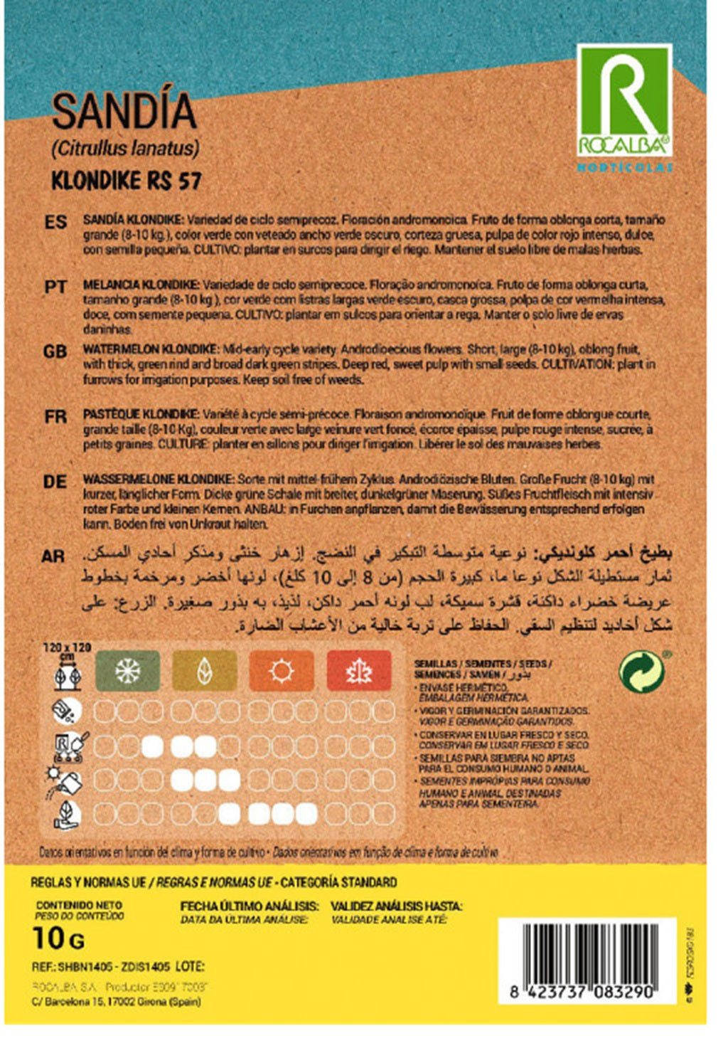 Semillas Sandía Klondike 10g_1