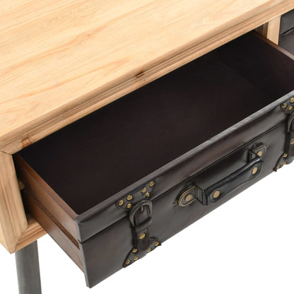 Mesa De Centro De Madera Maciza De Abeto 115x55x50 Cm_4