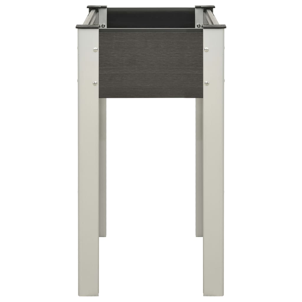 Mesa De Cultivo Para Jardín Wpc Gris 75x40x75 Cm_2