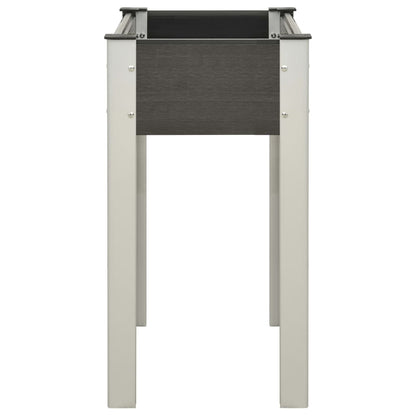Mesa De Cultivo Para Jardín Wpc Gris 75x40x75 Cm_2