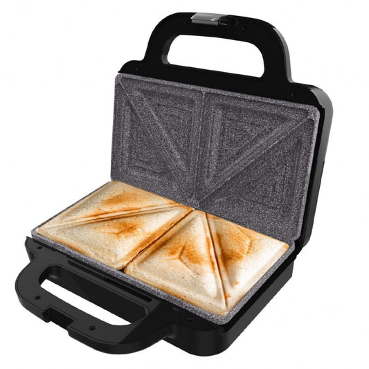 Cecotec Sandwichera Rock'ntoast Deep Classic, 1000 W, Mayor Amplitud, Placa Triangulares, Tostado Uniforme, Revestimiento Rockstone, Capacidad 2 Sán_0