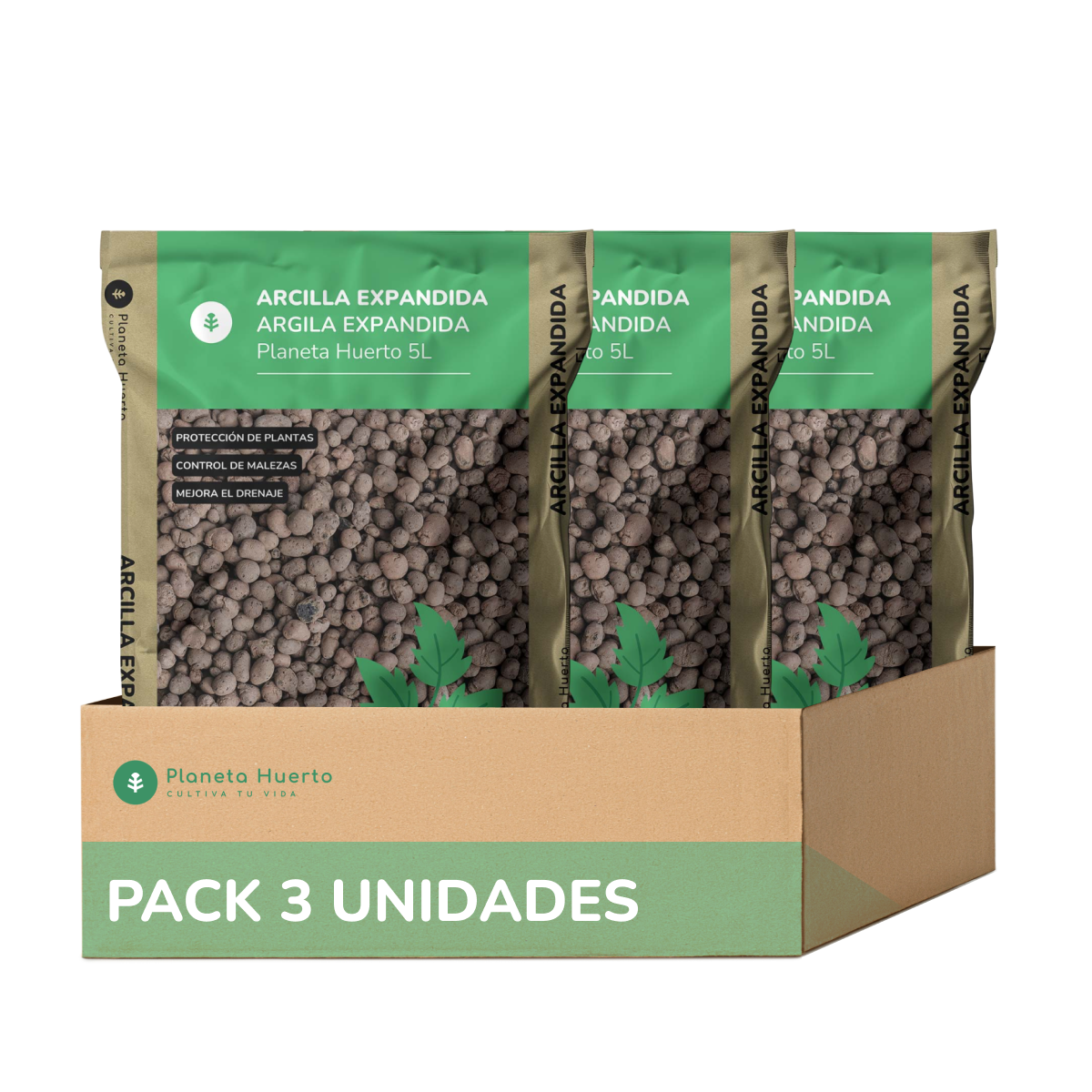 Arcilla expandida Planeta Huerto 15 Litros