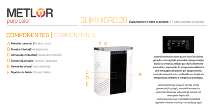 Estufa De Pellets Metlor Modelo Slim Hidro 28_4