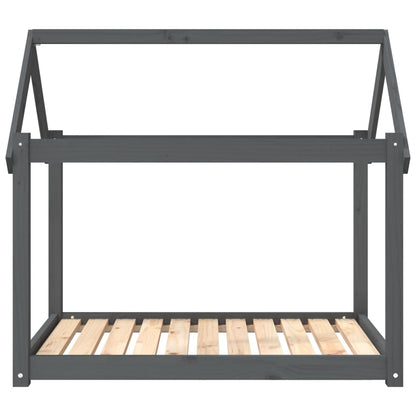 Vidaxl Cama Para Perros Madera Maciza De Pino Gris 101x70x90 Cm_4