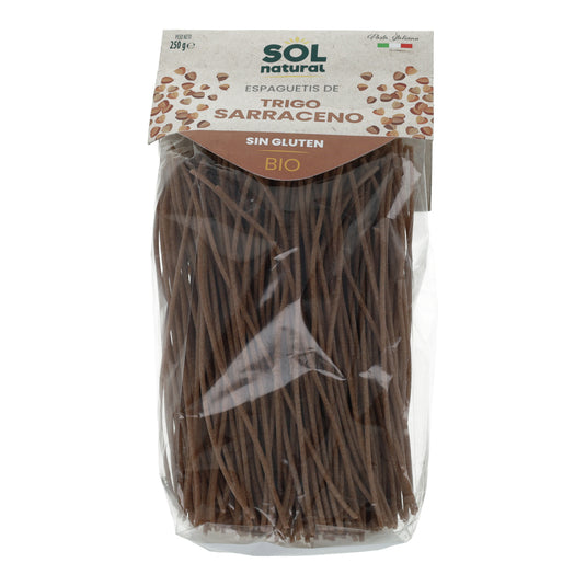 Espagueti de trigo sarraceno sin gluten bio Sol Natural 250 g