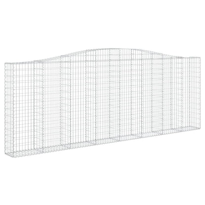 Cestas Gaviones 4 Uds Forma De Arco Hierro 400x30x140/160 Cm_2