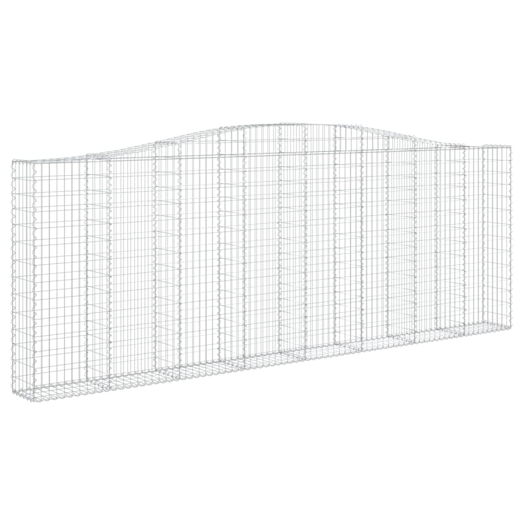 Cestas Gaviones 7 Uds Forma De Arco Hierro 400x30x140/160 Cm_2