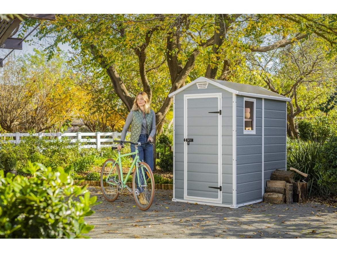 Caseta De Exterior Manor 4x6 De Keter. 130x192x198 Cm - Gris_1