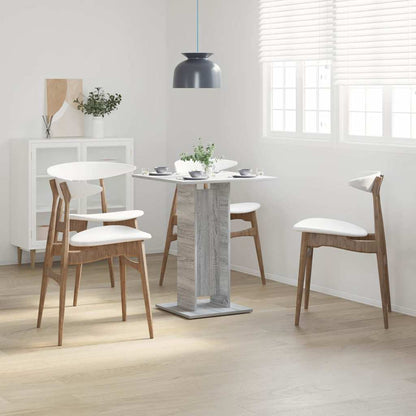 Mesa De Bistró Madera Contrachapada Gris Sonoma 60x60x75 Cm_1