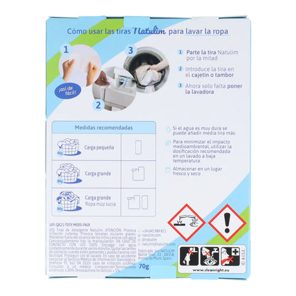 Eco Tiras de Lavar sin fragancia, Natulim, 40 lavados