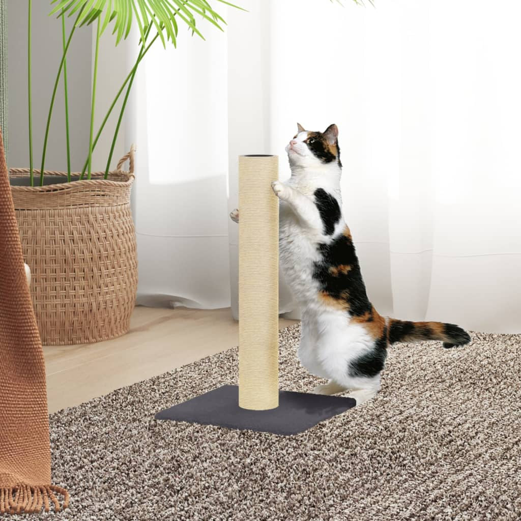 Vidaxl Poste Rascador Para Gatos Gris Oscuro 22x22x45 Cm_1
