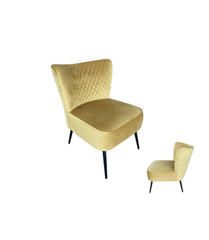 Sillón Moderno De Diseño Modelo Boutique Color Dorado. 73 Cm(ancho) 79 Cm(altura) 54 Cm(fondo)_0