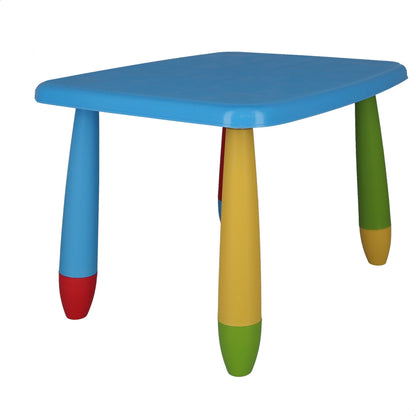 Mesita Infantil Rectangular Azul Y 2 Sillas_5