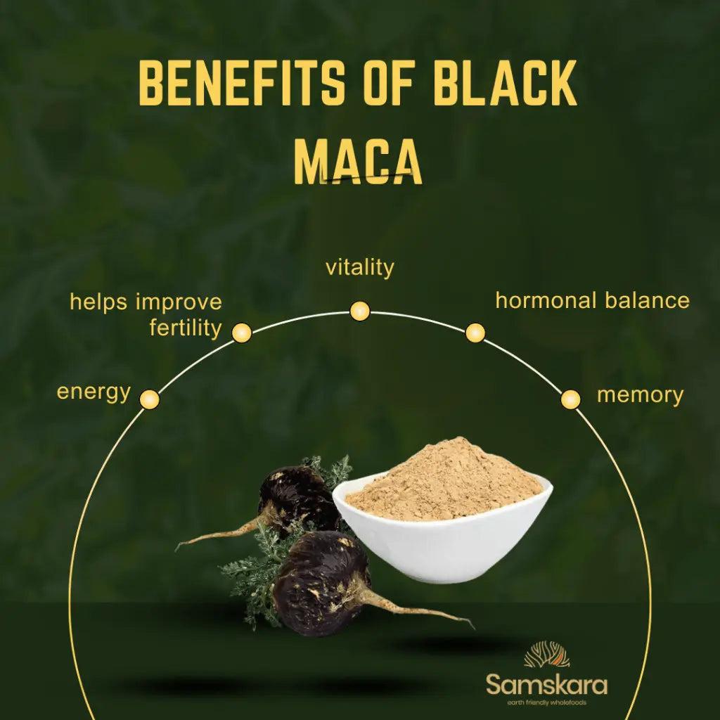 Maca Negra En Polvo Bio - 500g | Superalimento Ecológico Vegano Para Batidos, Smoothies Y Zumos, Sin Azúcares Añadidos_1