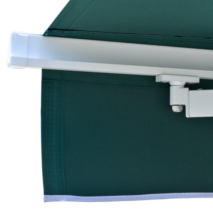 Outsunny Toldo Manual Retráctil Con Manivela 250x200 Cm Aluminio Ajustable_4