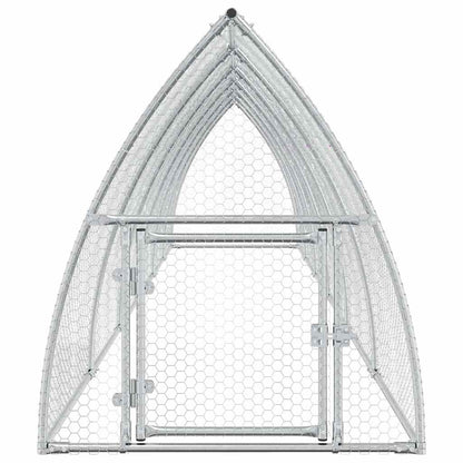 Vidaxl Jaula Para Gallinas Acero Galvanizado Plateado 600x105x120 Cm_3