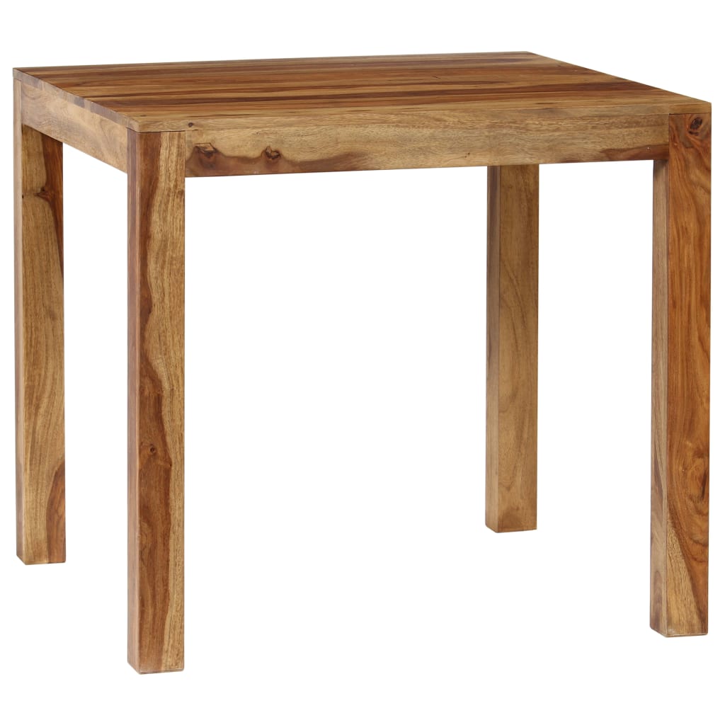 Mesa De Comedor De Madera Maciza De Sheesham 82x80x76 Cm_1