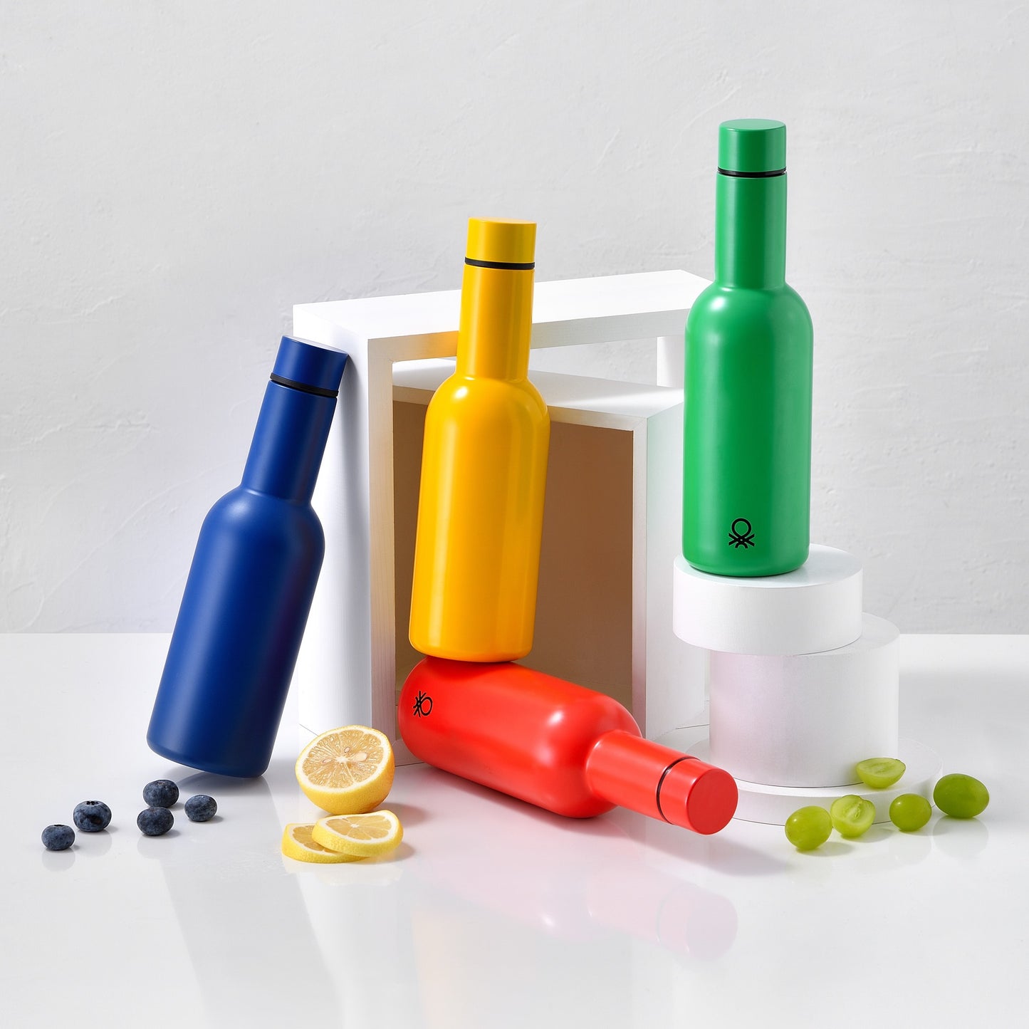 Botella De Agua 550ml Acero Inoxidable Azul Casa Benetton_5