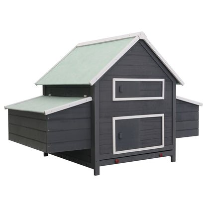 Vidaxl Gallinero De Madera Gris 157x97x110 Cm_0