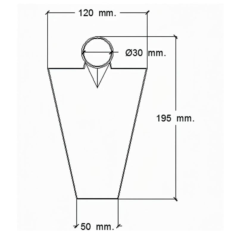 Azada Forjada Sin Mango 293/  450 Gramos