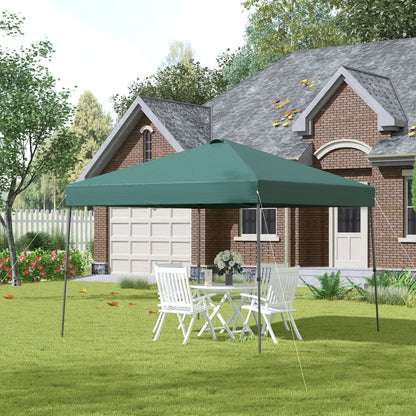 Cenador Plegable Outsunny Verde 300x300x250 Cm Acero Tela Oxford_1