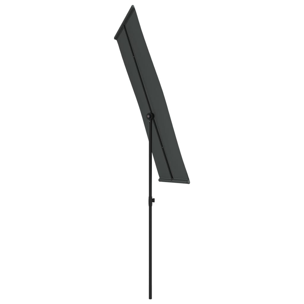 Vidaxl Sombrilla De Jardín Palo De Aluminio Gris Antracita 180x110 Cm_4
