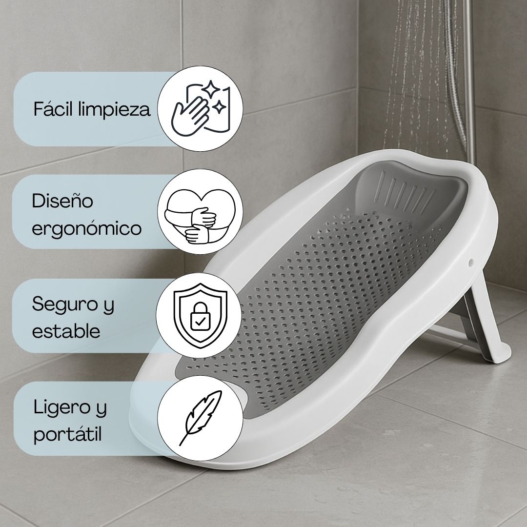 Bathby Cojín De Baño Para Bebé Almohada Flotante Y Antideslizante Apoyo Ergonómico Para La Bañera_3