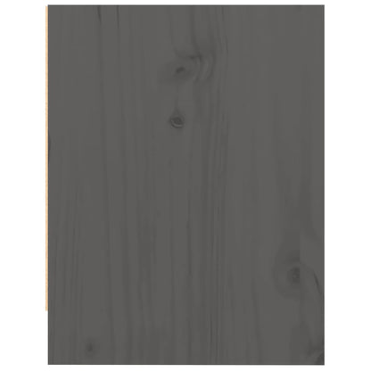 Mesitas De Noche 2 Uds Madera Maciza Pino Gris 40x30,5x40 Cm_3