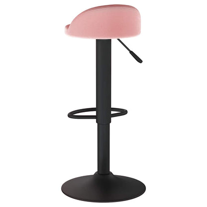 Taburete De Cocina De Terciopelo Rosa_3