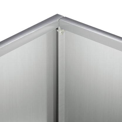 Macetero De Jardín Plateado 50 X 30 X 50 Cm Acero Galvanizado_4