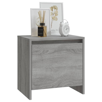 Mesitas Noche 2 Uds Madera Ingeniería Gris Sonoma 45x34x44,5 Cm_2