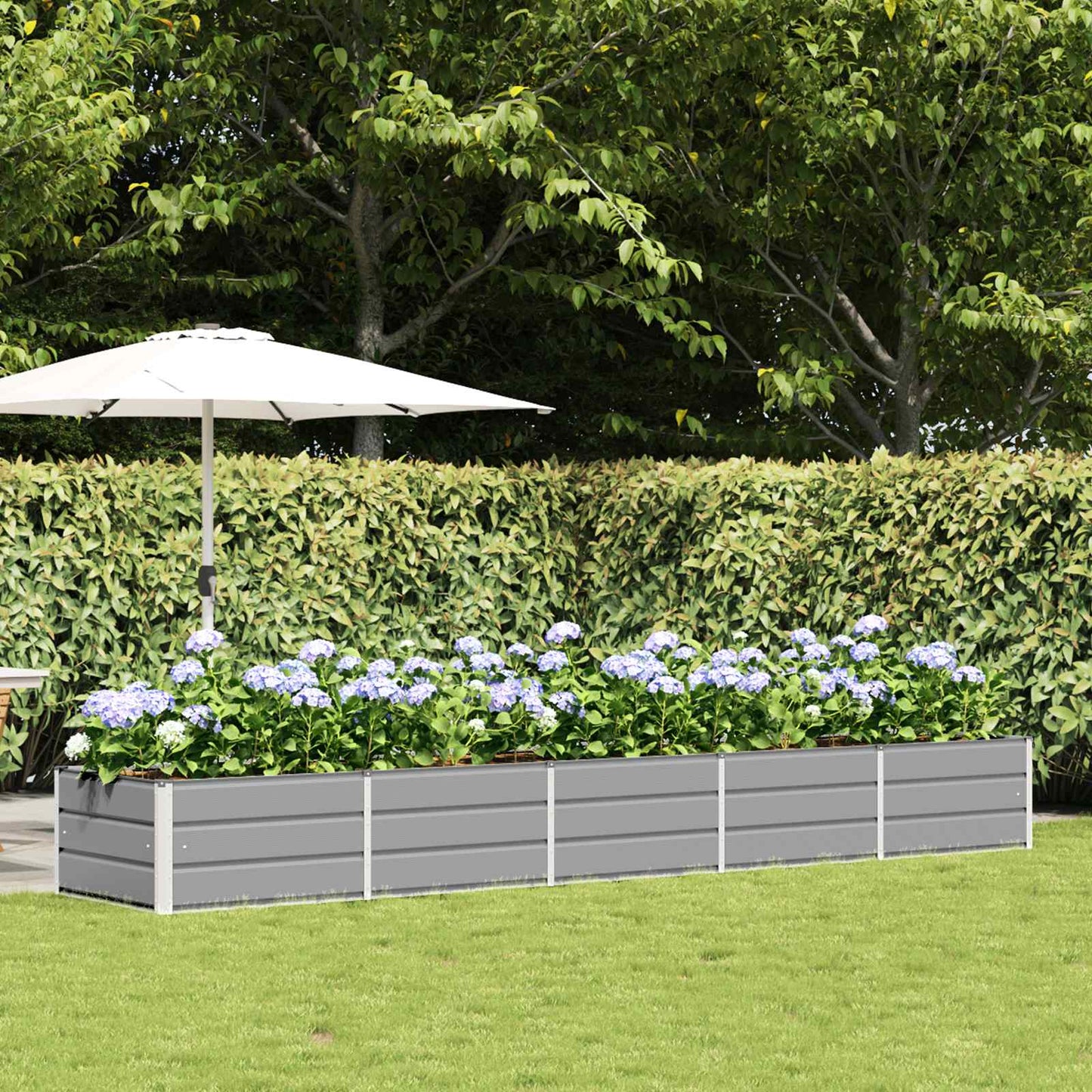 Jardinera Gris Claro 400 X 80 X 45 Cm Acero_1