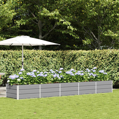 Jardinera Gris Claro 400 X 80 X 45 Cm Acero_1