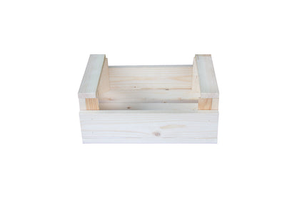 Caja De Fruta Decorativa De Madera Natural De 29 X 21 X 12 Cm