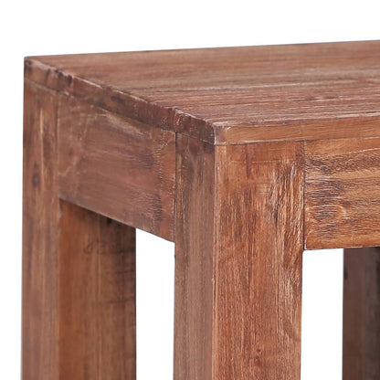 Mesa De Centro De Madera Maciza De Caoba 30x30x30 Cm_1