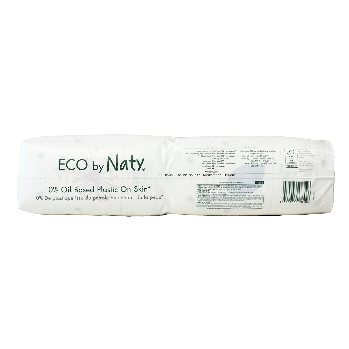 Pañal Nº 3 4-9 kg Naty 50 uds