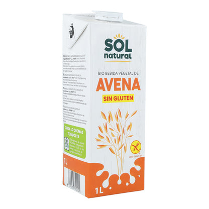 Bebida de Avena Sin Gluten Bio Sol Natural 1 L