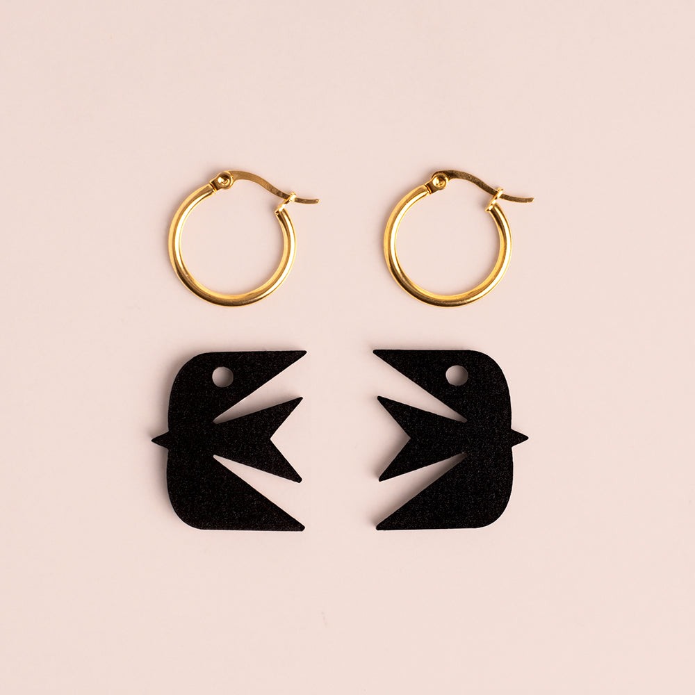Pendientes Swallow De Madera | Joyería Artesanal, Ligera Y Elegante | Diseño Natural Y Original_2