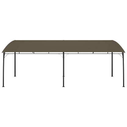 Toldo Parasol De Jardín Gris Taupe 6x3x2,55 M_0