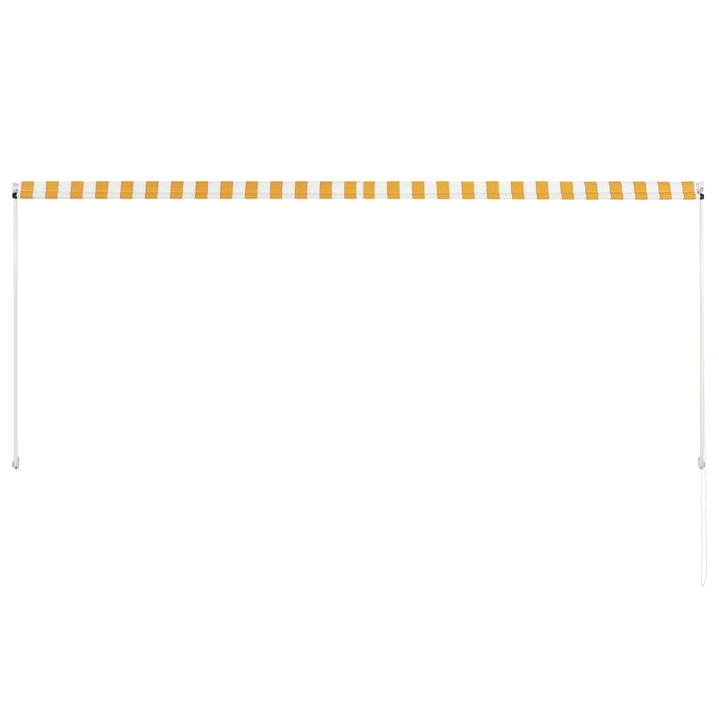 Toldo Retráctil 300x150 Cm Amarillo Y Blanco_4
